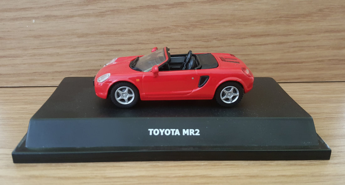 1:43 Scale Toyota MR2 Cabriolet Sports Car Model Diecast Collection Kids Yellow 
